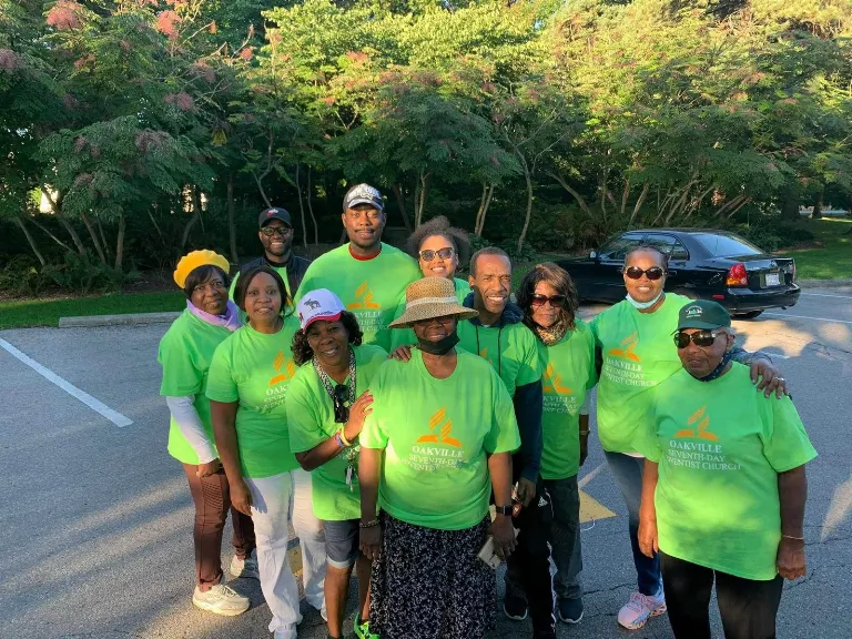 Serving together: The Oakville SDA crew on community day.